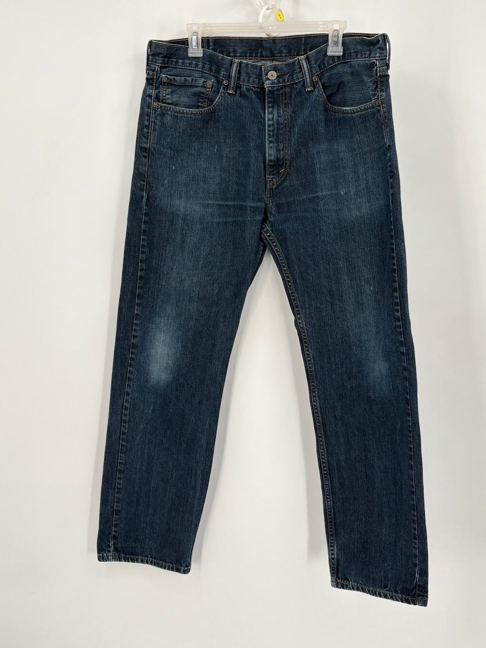 Levi’s 505 Men’s 36x32 Straight Leg Jeans Dark Blue Denim 100% Cotton